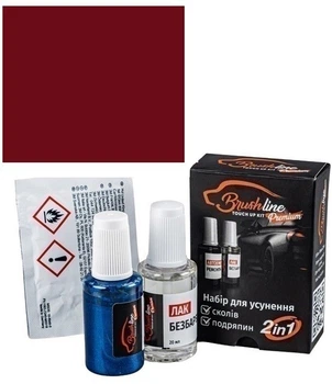 Набір для підфарбувань Easicoat Claret Red 7P - фарба для автомобілів Kia Brashline Premium (фарба + лак + розхідники)