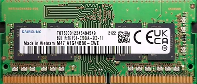 Пам'ять SAMSUNG 8GB SO-DIMM DDR4 3200 MHz (M471A1G44BB0-CWE)
