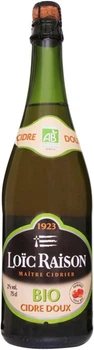 Сидр Loic Raison Cider Bio Doux яблочный сладкий 2% 0.75 л (3256550220055)