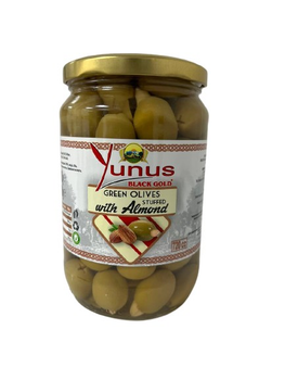 Оливки Yunus фаршировані мигдалем, 700/400 г