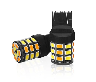Двухцветные светодиодные лампы Led 7443 T20 W21/5W W3x16q 33SMD 5730 12V Белый Желтый Autoexpect (74006)