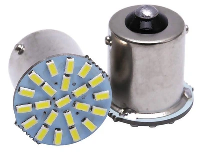 Світлодіодна лампа з цоколем 1156 BA15s P21W 22SMD 3014 24V Біла (11230)