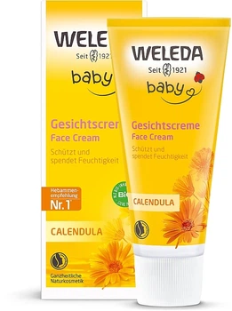 Детский увлажняющий крем для лица с календулой Weleda Baby Calendula Creme protectrice Visage 75 мл
