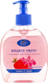 Жидкое мыло для ухода за кожей "Клубника и Орхидея" - Flower Shop 300ml (369119-36814)