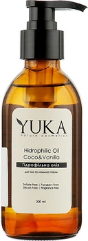 Гидрофильное масло для тела и интимной гигиены "Кокос и ваниль" - Yuka Hidrophilic Oil 200ml (912901-33759)