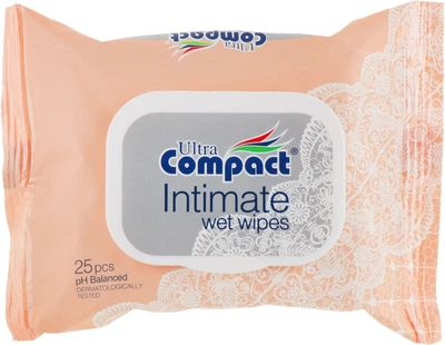 Вологі салфетки з клапаном - Ultra Compact Intimate Wet Wipes 25шт (599907-27234045)
