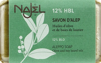 Мыло алеппское 12% масла лавра - Najel Savon d’Alep Aleppo Soap By Laurel Oils 12% 100g (100906-31881)