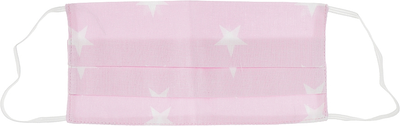 Защитная маска из хлопка для лица розовая "Звездочка", размер М - Gioia (834580-3039)