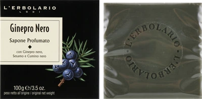 Запашне мило "Чорний ялівець" - L'Erbolario Black Juniper Perfumed Soap 100g (349435-59209)