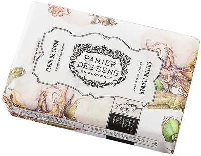 Экстра-нежное мыло масло ши "Цветок Хлопка" - Panier Des Sens Natural Soap Cotton Flower 200g (790552-47361)