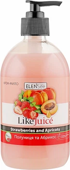 Крем-мило рідке "Полуниця-абрикоса" - ElenSee Like Juice 500ml (926407-36583)