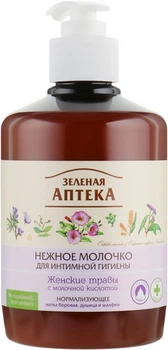 Нежное молочко для интимной гигиены, нормализующее "Женские травы" - Зеленая Аптека 370ml (185089-18410)