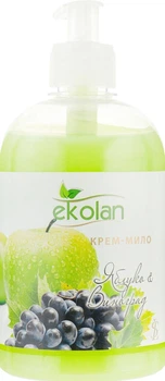 Крем-мило "Яблуко-виноград" з дозатором - Ekolan 500ml (733209-35714)