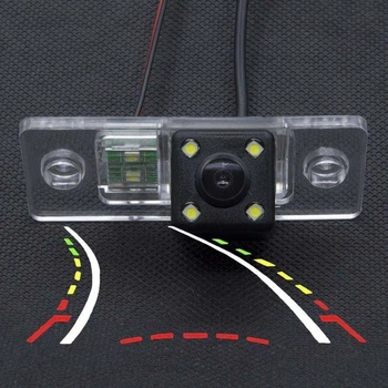 Штатная камера заднего вида Volkswagen Bora Jetta Touareg Tiguan Passat B5 B6 Golf Polo, Skoda Yeti Fabia, Porsche Cayenne (КЗШ-0609-1) CVBS turning lines