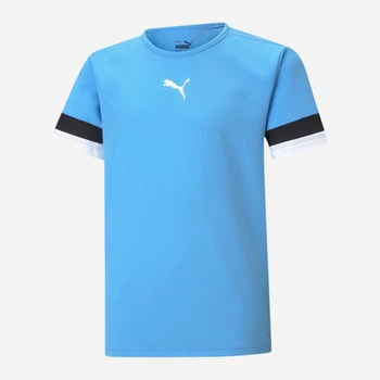 Детская футболка Puma teamRISE Jersey Jr 70493818 146-152 см Team Light Blue-Black-White (4063699210767)