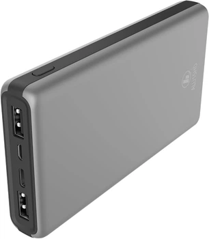 Powerbank Hama ALU15HD 15000 mAh USB-C 2 x USB-A Srebrny (4047443486561)