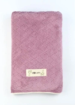 Рушник банний великий мікрофібра Classic (бузковий) 160х80 см