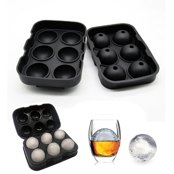 Форма силиконовая для льда Шарики 4.5см двойная Ice Ball для виски 6 ячеек