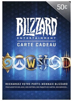 Подарочная карта Близзард Blizzard Gift Card на сумму 50 EUR, EU-регион