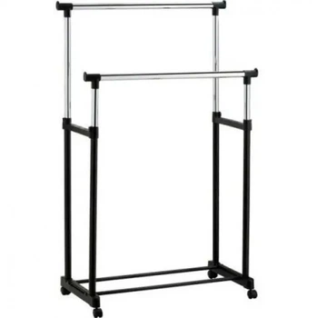 Телескопическая двойная стойка-вешалка для одежды Double-Pole Clother Horse BIG WJF-001 1600 х 800 х 370 мм