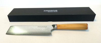Нож кухонный-топорик 17 см Damascus DK-OK 4005 AUS-10 дамасская сталь 67 слоев
