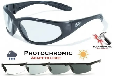 Очки защитные фотохромные Global Vision Hercules-1 Photochromic прозрачные