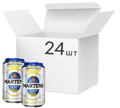 Martens безалкогольне світле фільтроване 0,33 л × 24