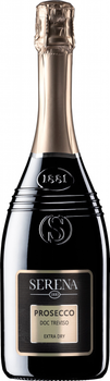 Вино ігристе SERENA 1881 «Prosecco Spumante» DOC Treviso сухе біле 0.75 л 11% (8010719001764)