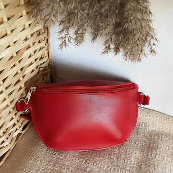 Женская поясная сумка ROMASHKA 1690 Красная (1030008001030)
