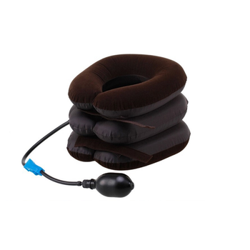 Надувна подушка ортопедична для шиї Tractors For Cervical Spine Коричнева HMD 98-9723095