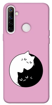 TPU чохол Demsky Коти інь-янь для Realme 6i