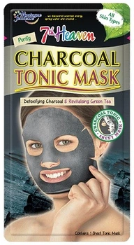 Тканевая маска для лица "Древесный уголь" - 7th Heaven Charcoal Tonic Sheet Mask (741007-19852)