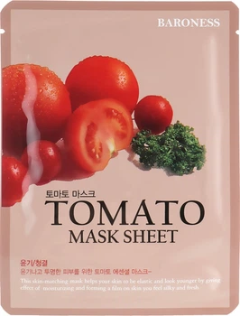 Тканинна маска з екстрактом томатів - Beauadd Baroness Mask Sheet Tomato 21g (601985-11226)