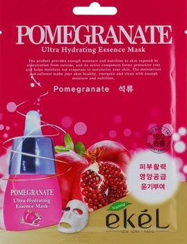 Восстанавливающая тканевая маска с экстрактом граната - Ekel Pomegranate Ultra Hydrating Essence Mask 25ml (640309-7515)