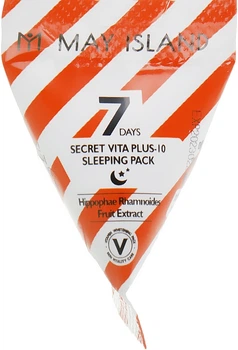 Ночная маска с фруктовыми кислотами и витаминами - May Island 7 Days Secret Vita Plus-10 Sleeping Pack 5g (792846-321)