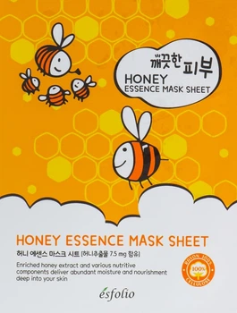 Тканевая маска c медом - Esfolio Pure Skin Essence Mask Sheet Honey 25ml (362419-2519)