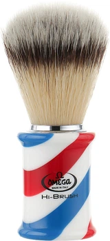 Omega Barber Pole Hi-Brush Synthetic Fiber Shave Помазок для гоління, синтетика (1043910-39345)