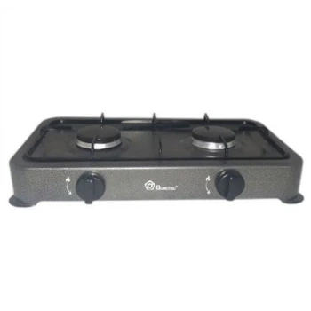 Плита газовая Domotec MS-6602 ,2 конфорки , цвет серый .