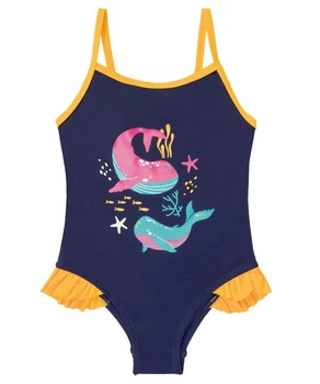 Купальник слитный с рюшами для девочки Lupilu LYCRA® 348073 098-104 см (2-4 years) темно-синий