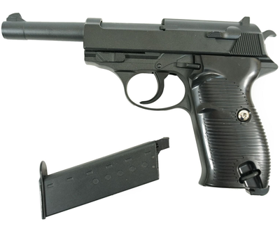 Страйкбольний спрінговий пістолет Galaxy Walther P38 на кульках BB 6 мм металевий