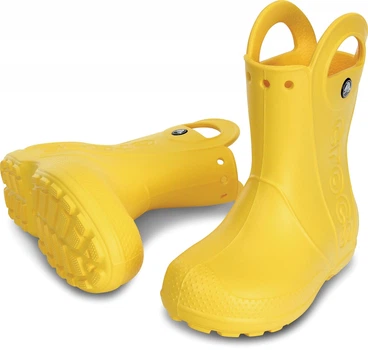 Детские резиновые сапоги Crocs Handle It Rain Boot Kids 28 желтый 12803