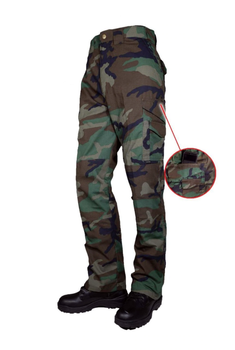 Тактичні військові штани Tru-Spec 24-7 Series 50/50 Cordura NYCO Woodland Original Tactical Pants w/ Cell Pocket 36/34, Woodland