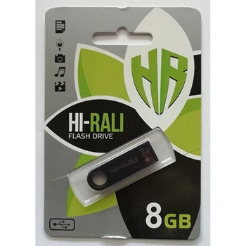 USB Flash накопитель (флешка) "Hi-Rali" 8Gb Black