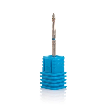 Фреза алмазна Nail Drill для обробки кутикули (Нирка), 257 023B, діаметр 2,3 мм (синя насічка)