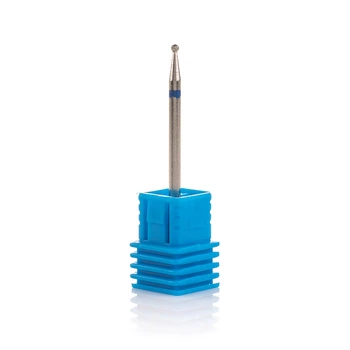 Фреза алмазная Nail Drill для обработки кутикулы (Шарик), 001 023B, диаметр 2,3 мм. (синяя насечка)