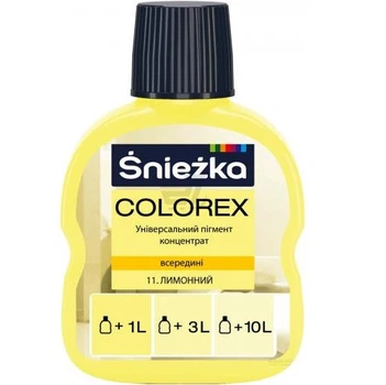Универсальный пигментный концентрат Colorex Sniezka 11 лимонный 100 мл (102113)