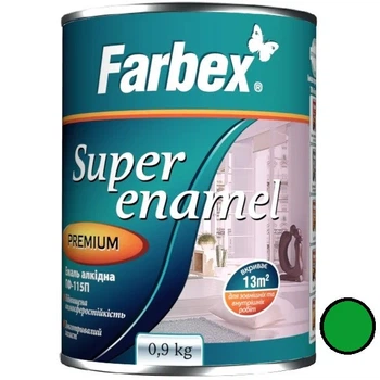 Емаль алкідна фарба салатова ТМ " Farbex 0,9 кг (107987), Салатовий, Салатовий