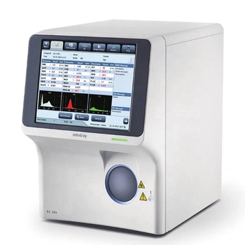 Аналізатор гематологічний автоматичний Mindray BC-30S 3-diff аналіз венозної та капілярної крові дослідження 21 параметра 70 тестів/год розчини в комплекті
