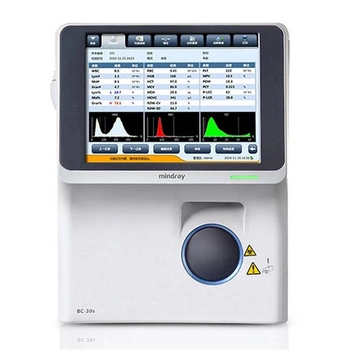 Анализатор гематологический автоматический Mindray BC-30S 3-diff анализ венозной и капиллярной крови исследование 21 параметра 70 тестов/час растворы в комплекте
