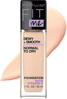 Увлажняющая тональная основа Maybelline New York Fit Me Dewy + Smooth Foundation SPF18 115 Ivory 30 мл
